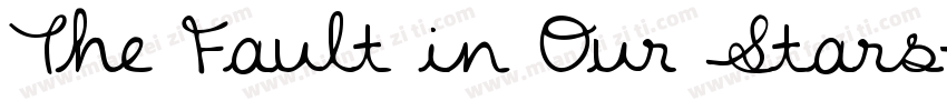 The Fault in Our Stars字体转换